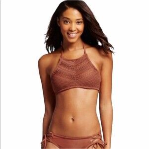 Xhilaration Sienna Crochet High-Neck Bikini